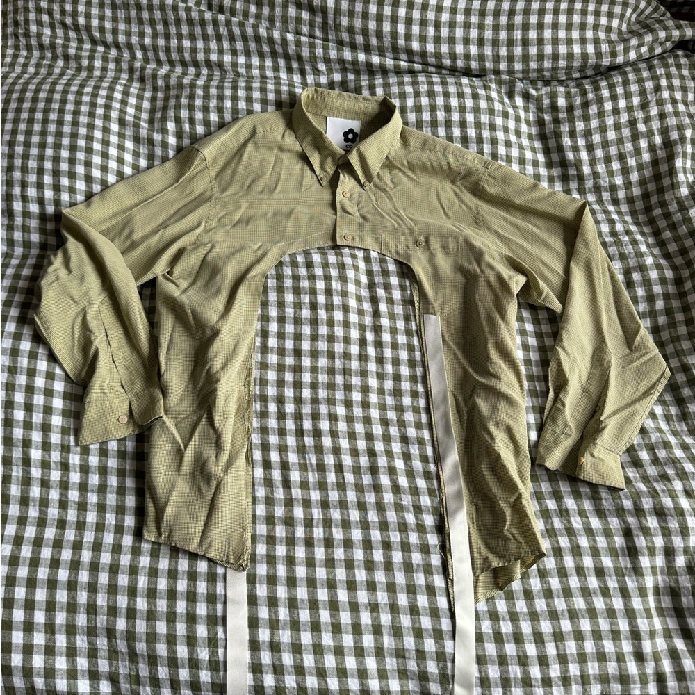 Button down shrug bought from a young creator on Instagram